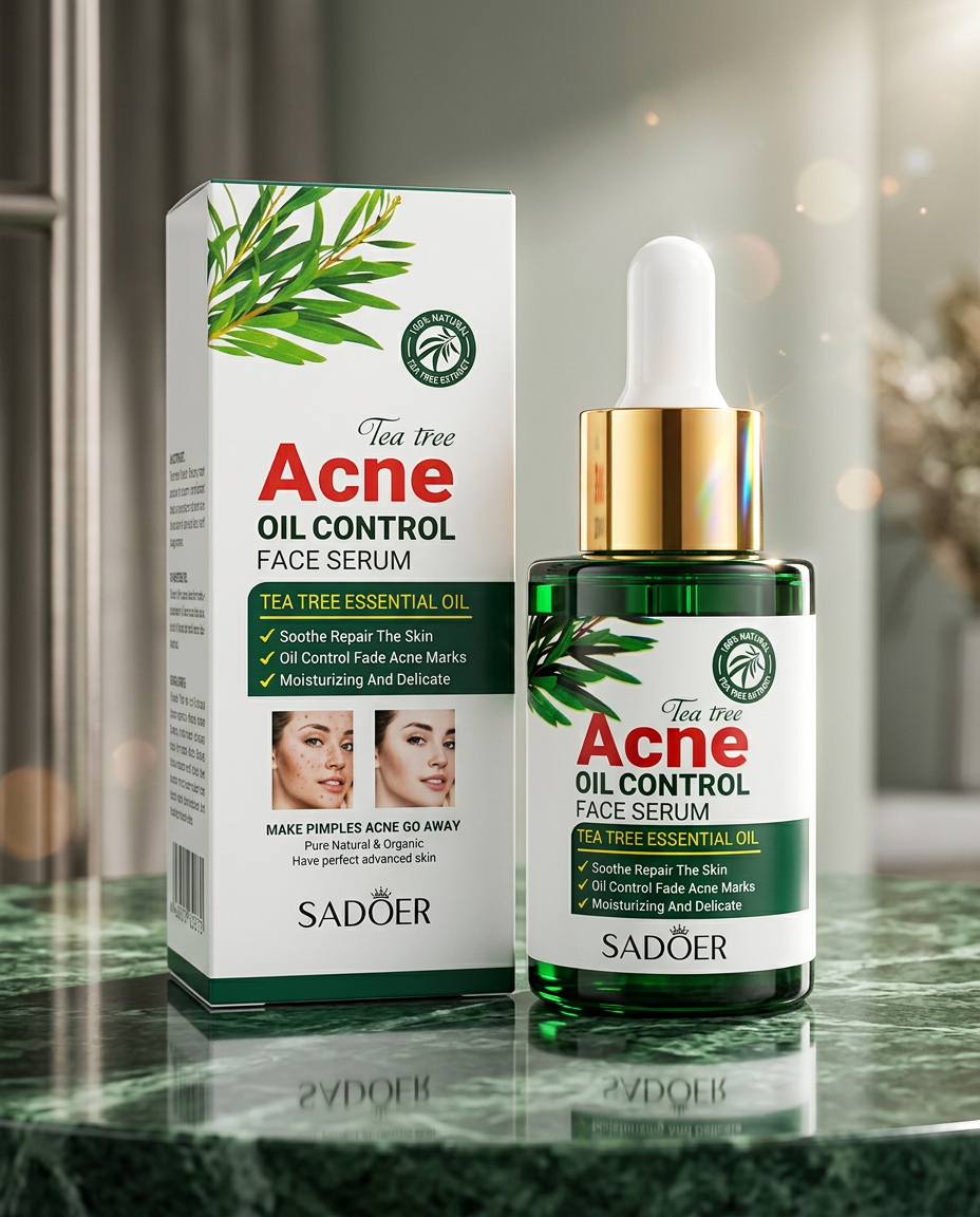 🌿 SADOER Tea Tree Acne Oil Control Face Serum